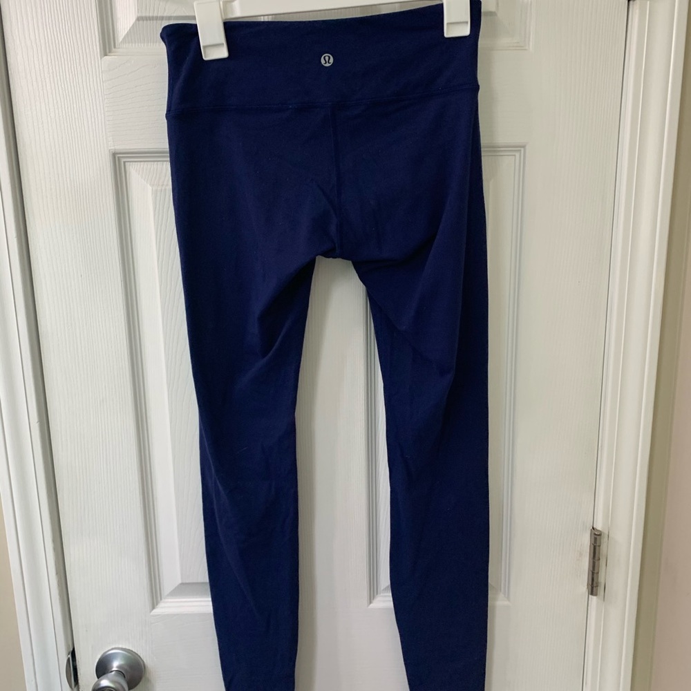 Full length lululemon leggings, Size 6, Blue